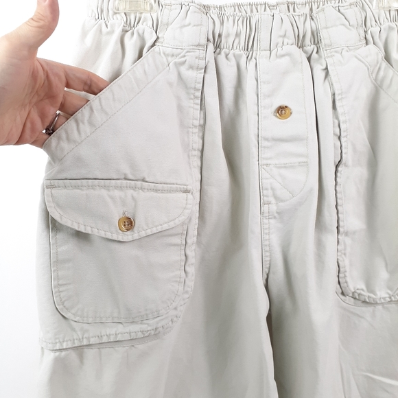 Vintage Ocean Pacific OP Sport Khaki Cargo Pants L - Picture 4 of 12